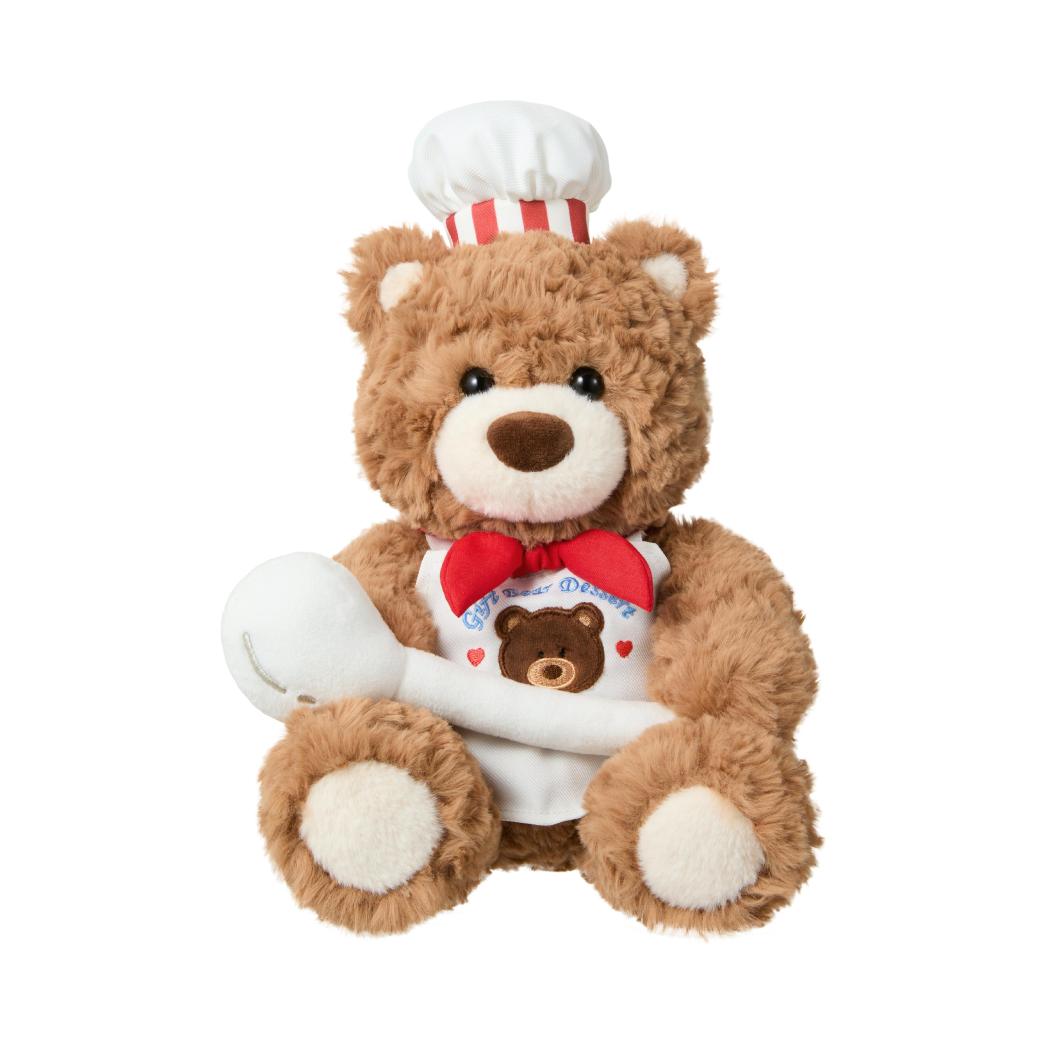 Gift Bear Cook Outfit Sitting Plush Toy Chef Costume | WBM MART