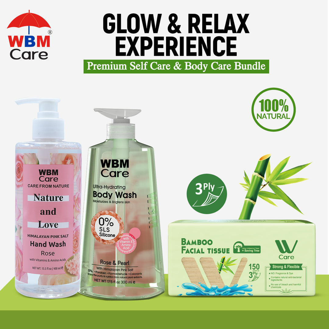 Glow &amp; Relax Experience – Premium Self Care &amp; Body Care Bundle | WBM MART