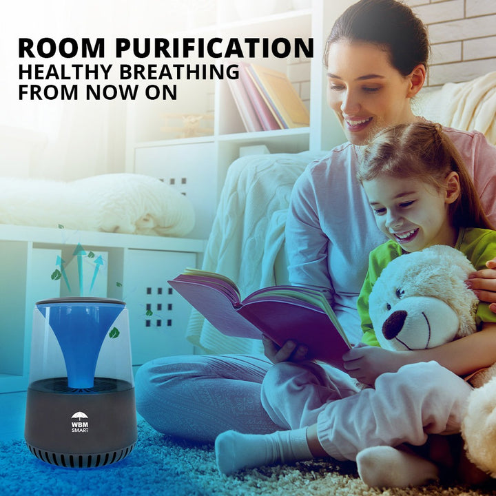 HEPA Air Purifier with Bluetooth Speaker (white) | WBM Smart