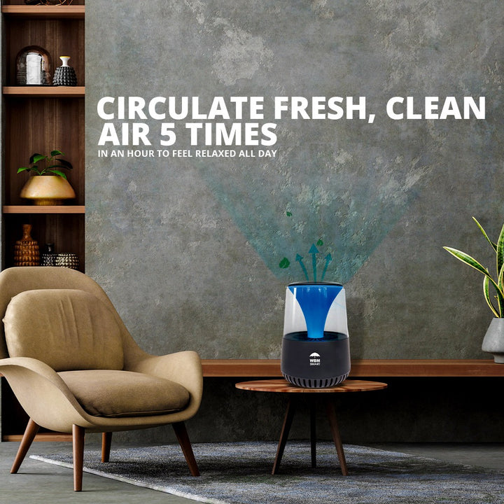 HEPA Air Purifier with Bluetooth Speaker (white) | WBM Smart