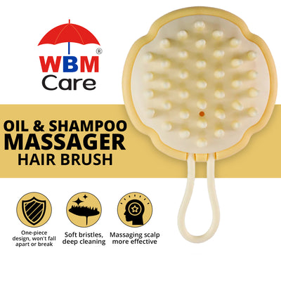 Oil and Shampoo Massager Hair Brush | WBM Care