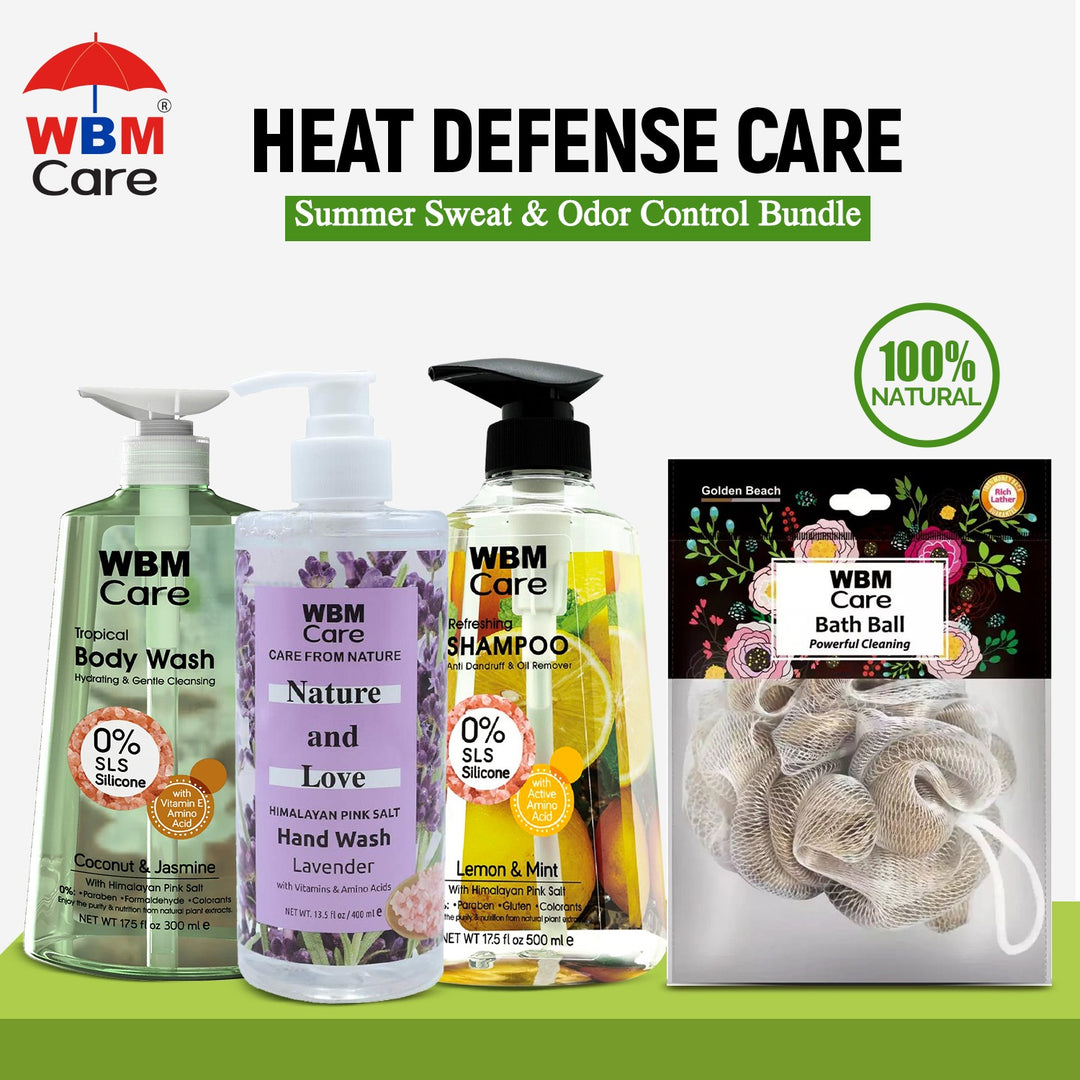 Heat Defense Care – Summer Sweat &amp; Odor Control Bundle | WBM Mart