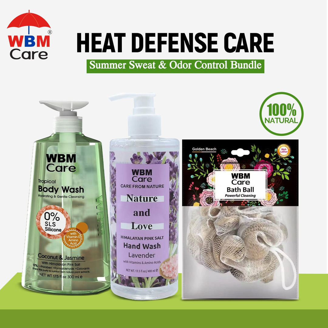 Heat Defense Care – Summer Sweat &amp; Odor Control Bundle | WBM Mart
