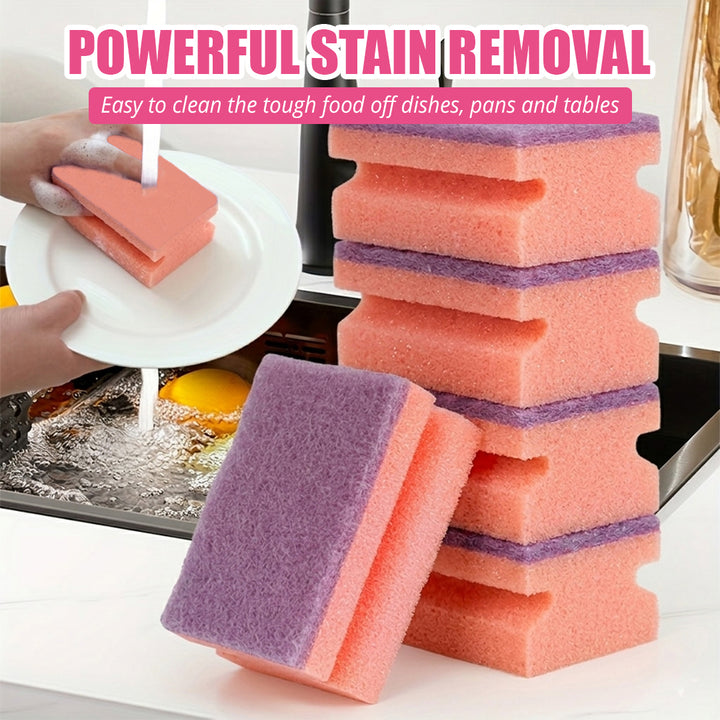 Heavy Duty Scrub Sponges Nail Saver - 2 Pcs (Any Random Color) | WBM Home