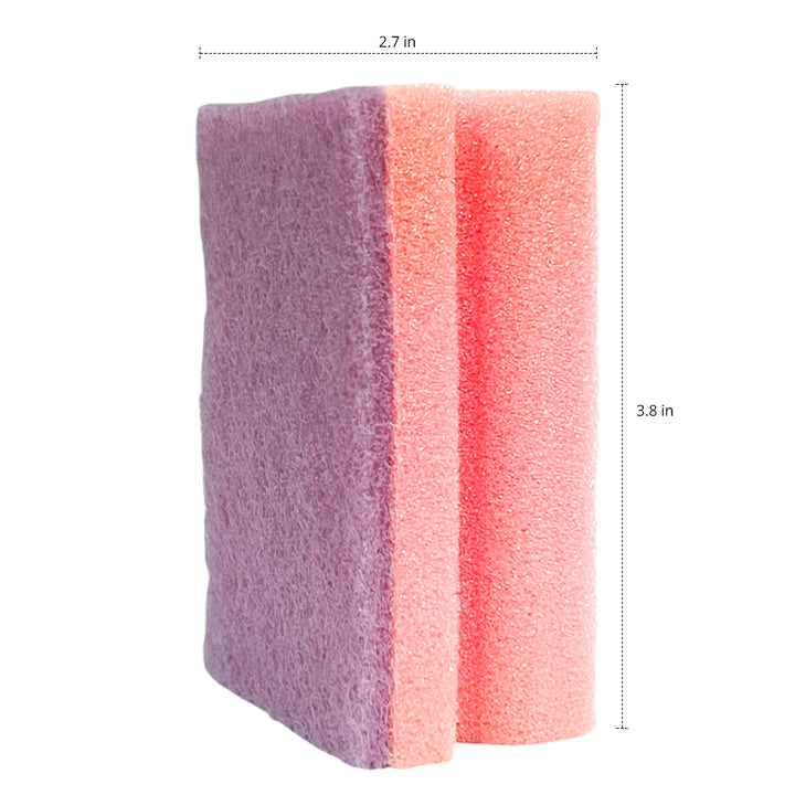 Heavy Duty Scrub Sponges Nail Saver - 2 Pcs (Any Random Color) | WBM Home