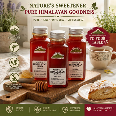 (Pack of 3) 100% Pure Honey Jar - 3 lbs (1440) | Himalayan Chef