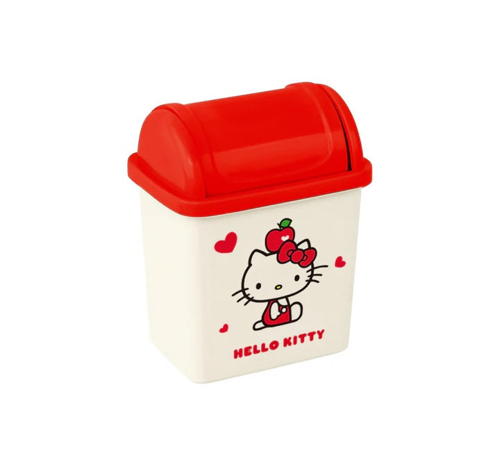 Hello Kitty Apple Desktop Trash Can – Compact Desk Waste Bin | WBM MART