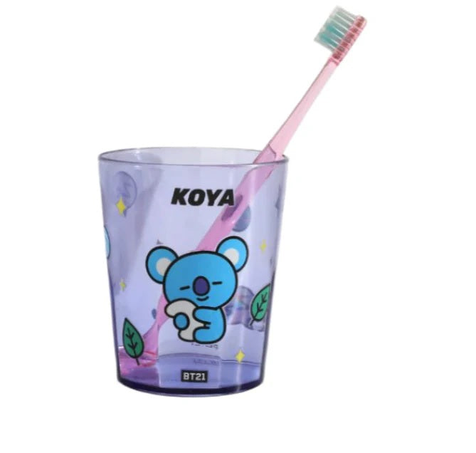 KOYA Bathroom Cup – BT21 Themed Plastic Rinse Cup | WBM MART