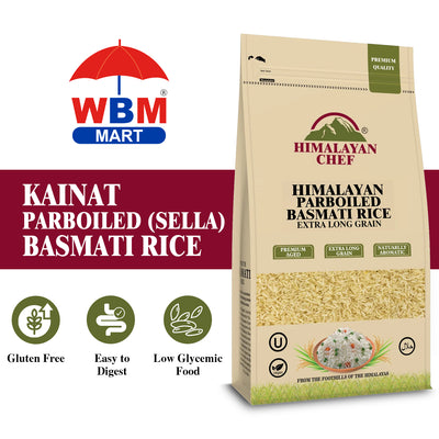 Kainat Parboiled (Sella) Basmati Rice - 10 lbs (4500g) | Himalayan Chef