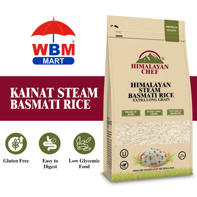 1121 Kainat Steam Basmati Rice - 10 lbs (4500g) | Himalayan Chef