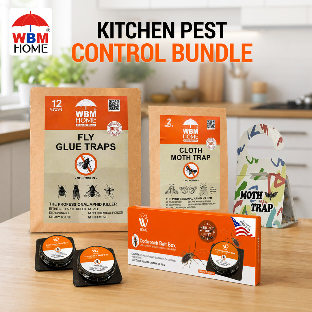 Kitchen Pest Control Kit – Cockroach, Fly &amp; Bait Trap Combo | WBM Mart