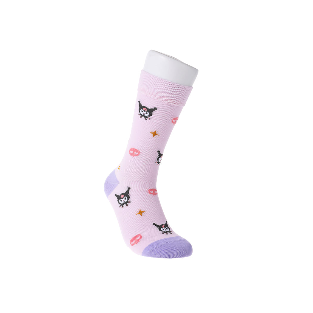 Kuromi All Over Print Crew Socks Bold Character Style | WBM MART