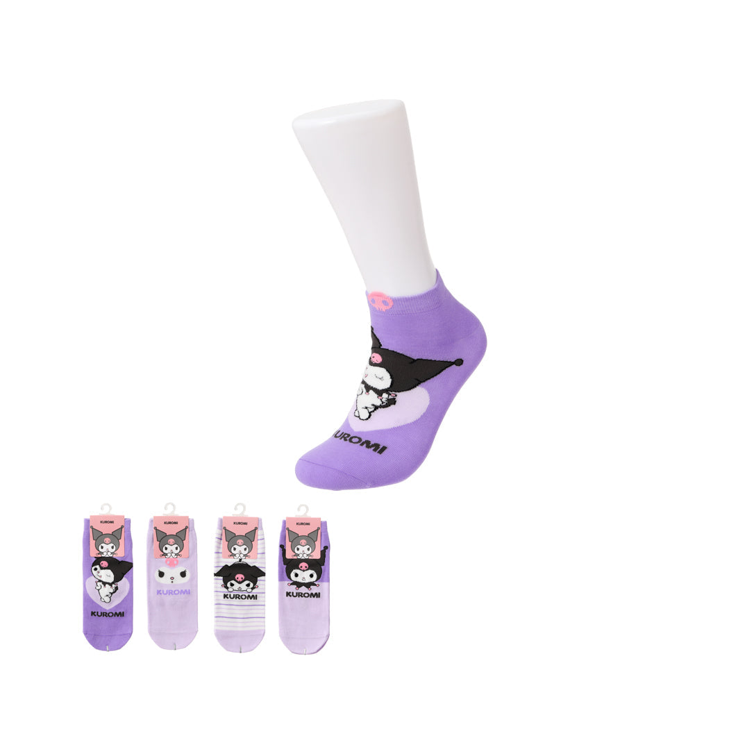 Kuromi Printed Ankle Socks 1 Pair | WBM MART