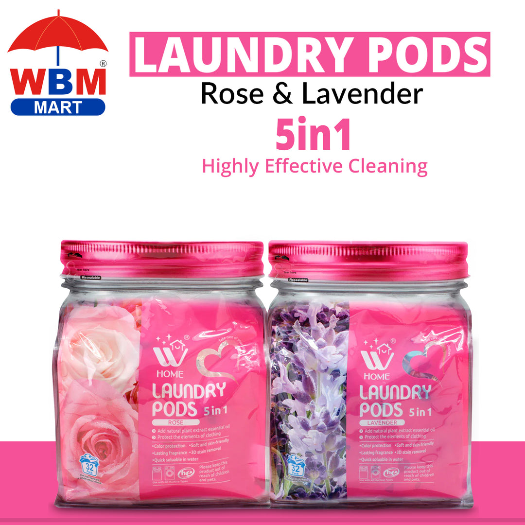 (Pack of 2) Laundry Pods - Rose &amp; Lavender  | WBM Home
