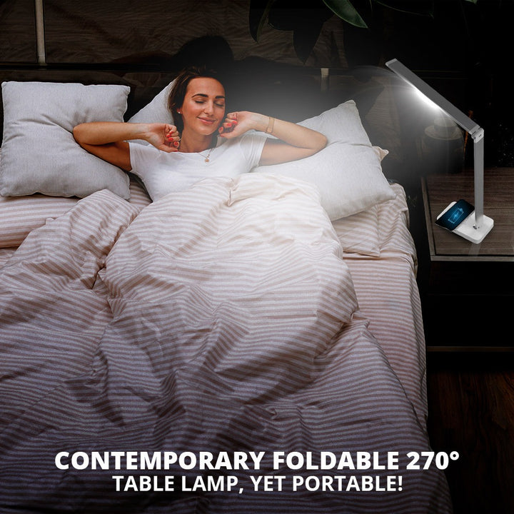 10 W Qi Wireless Fast Charger LED Desk Lamp | WBM Smart