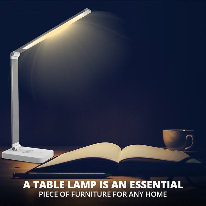 10 W Qi Wireless Fast Charger LED Desk Lamp | WBM Smart