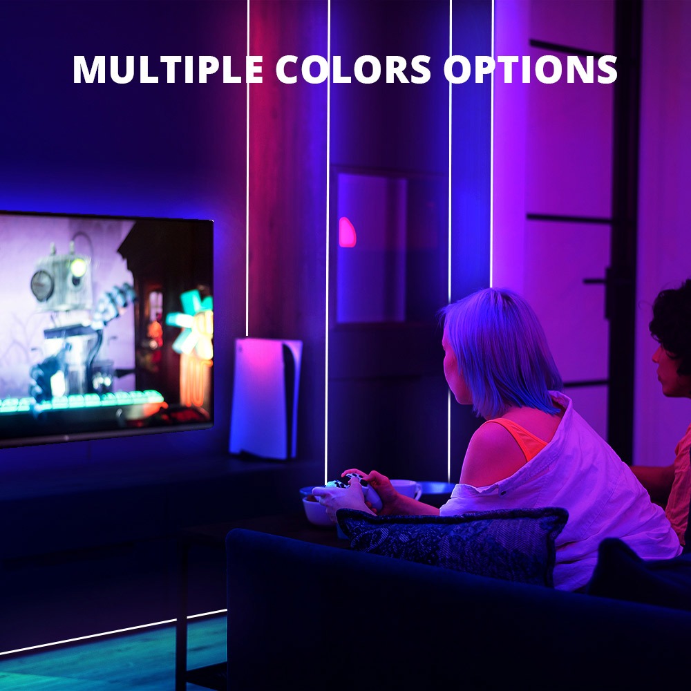 LED Strip Lights with Music Sync, Remote &amp; App Control | WBM Smart