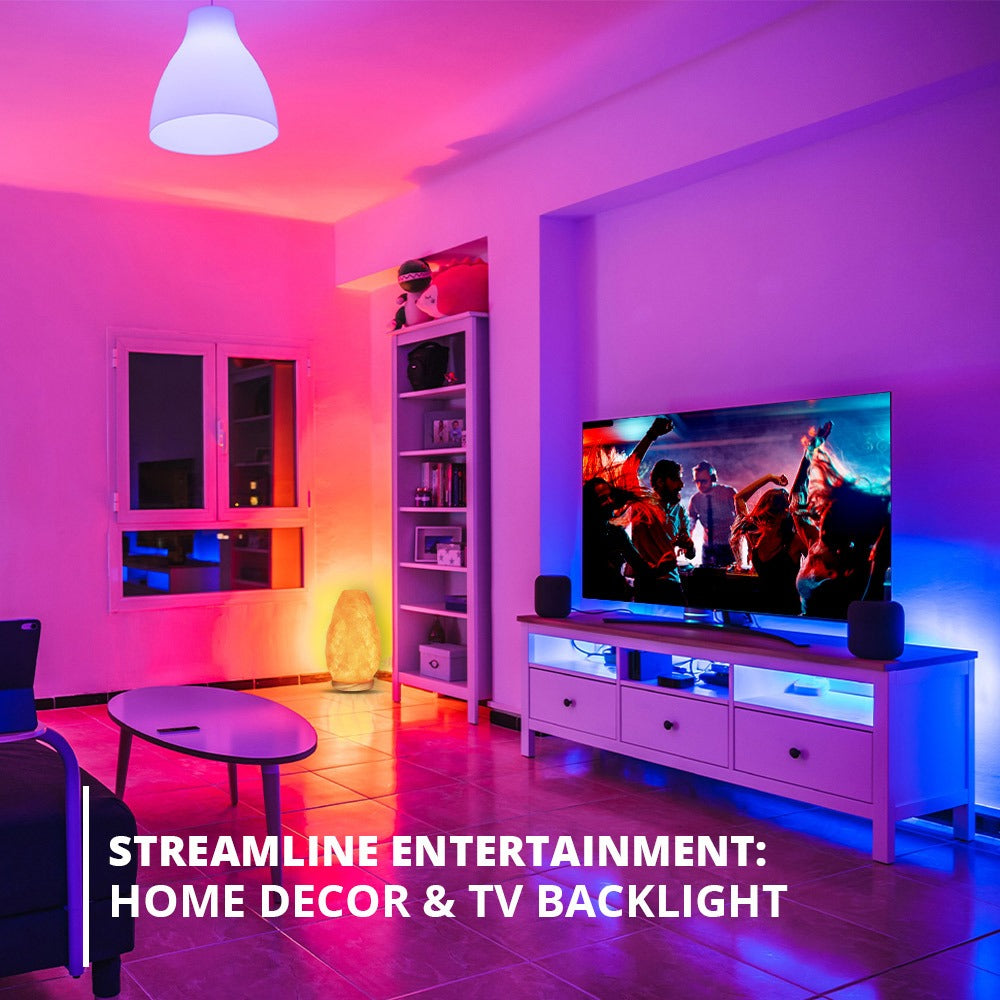 LED Strip Lights with Music Sync, Remote &amp; App Control | WBM Smart