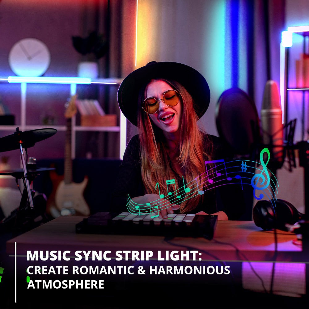 LED Strip Lights with Music Sync, Remote &amp; App Control | WBM Smart