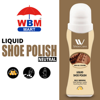 Liquid Shoe Polish Neutral | 75ml - WBM Shoe Care