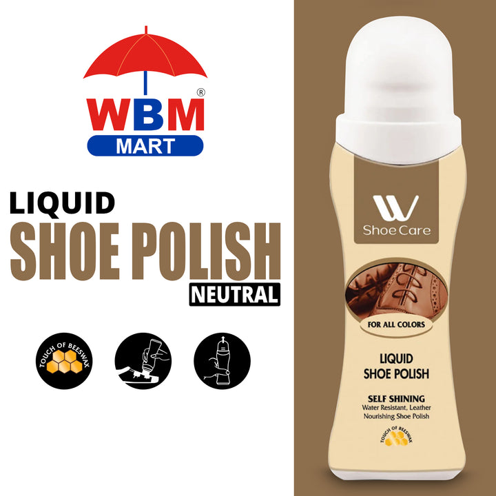 Liquid Shoe Polish Neutral | 75ml - WBM Shoe Care