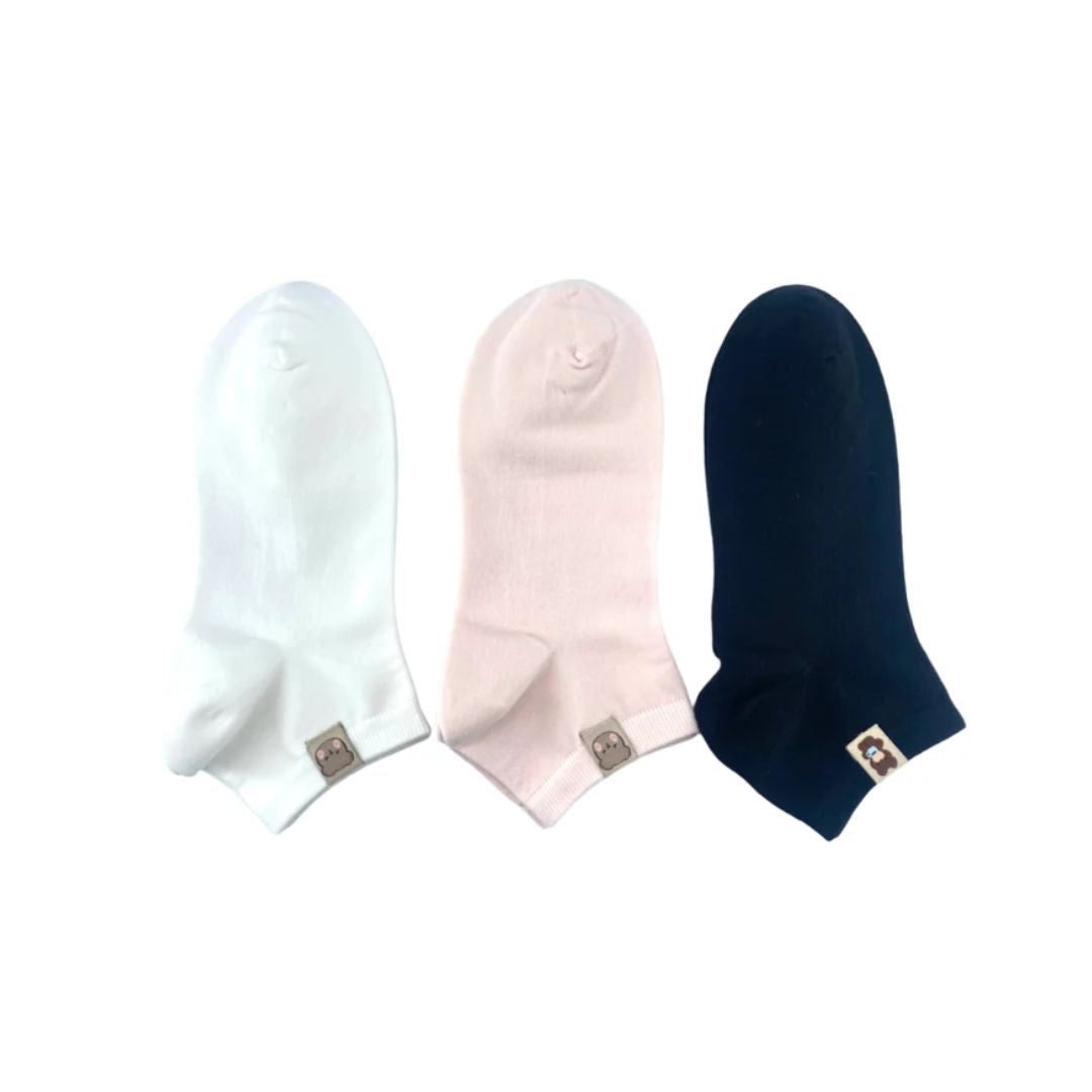 Little Bear Women Cute Printed Ankle Socks Pack of 2 | WBM MART