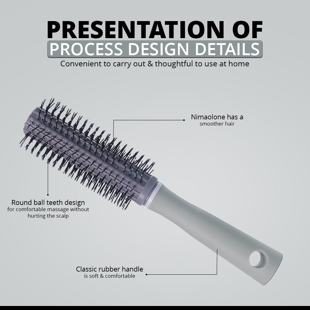 Grey Roller Hair Brush | WBM Care