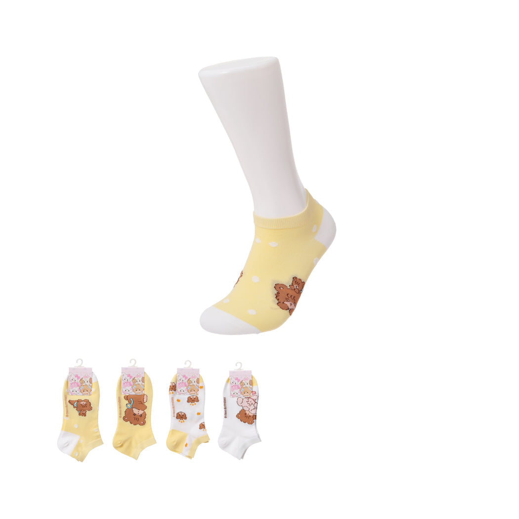 MIKKO Casual Ankle Socks Yellow | WBM MART