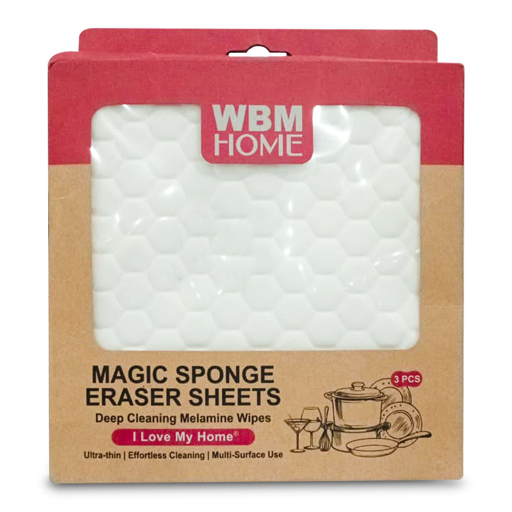 Magic Sponge Eraser Sheets - 3pcs | WBM Home