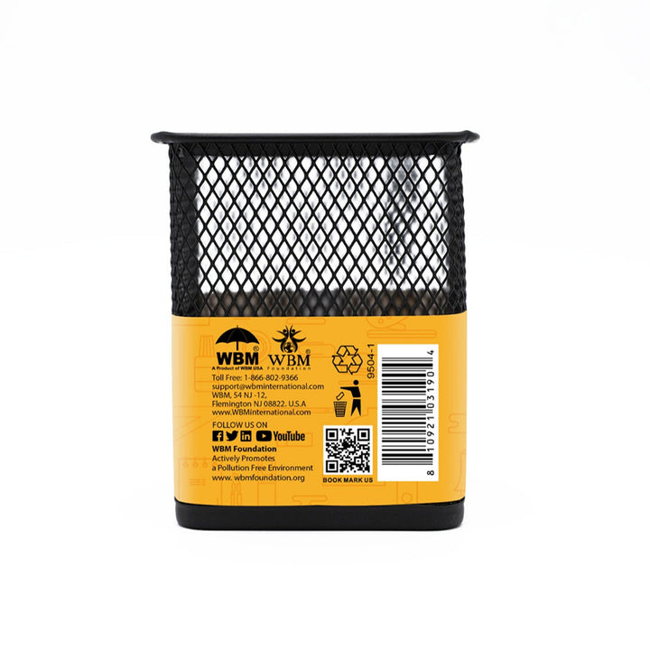 Mesh Pencil Holder - Black Color | WBM World