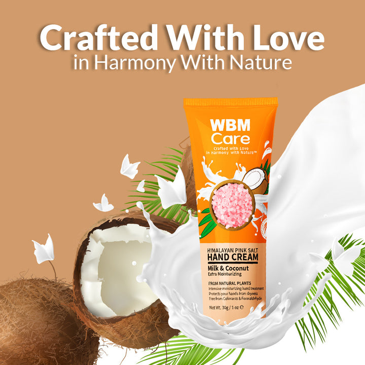 Hand Cream (Milk &amp; Coconut)-30g | Wbm Care