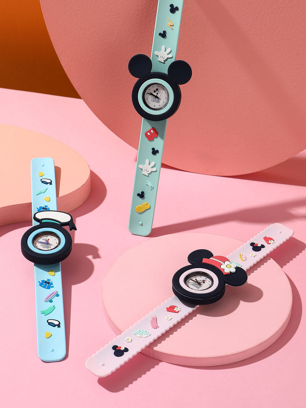 Mickey Mouse Kids Analog Watch Colorful Strap | WBM MART