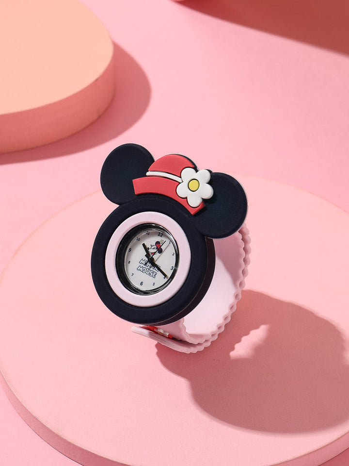 Minnie Mouse Kids Analog Watch Colorful Strap | WBM MART