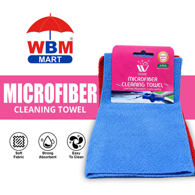 Microfiber Cleaning Towel - 185 gm | WBM Home