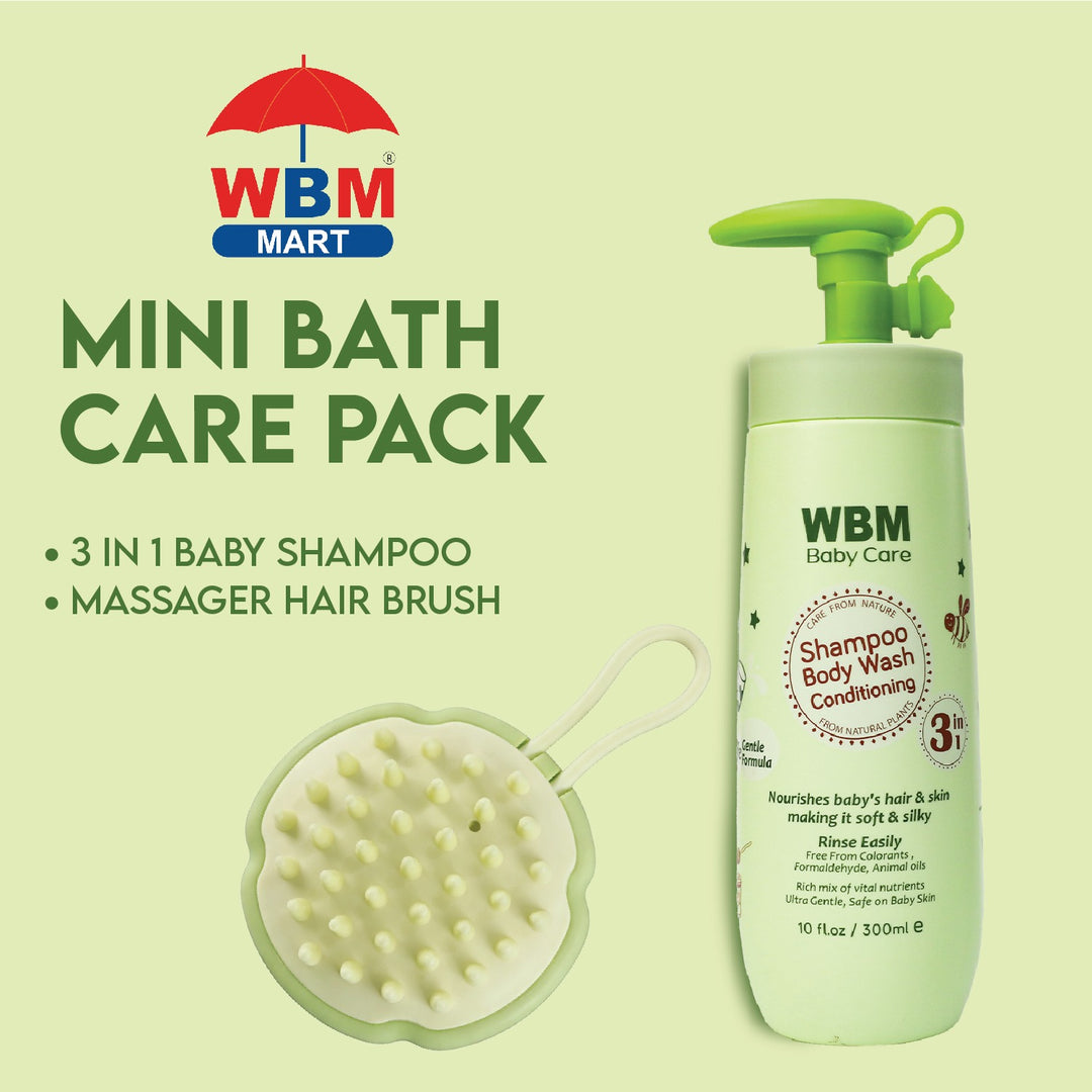WBM Baby Bath &amp; Grooming Kit – Wash &amp; Hair Brush