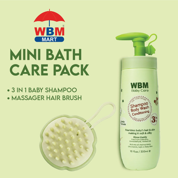 WBM Baby Bath &amp; Grooming Kit – Wash &amp; Hair Brush