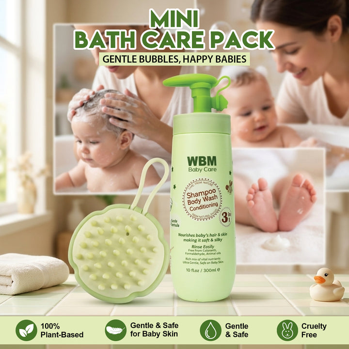 WBM Baby Bath &amp; Grooming Kit – Wash &amp; Hair Brush
