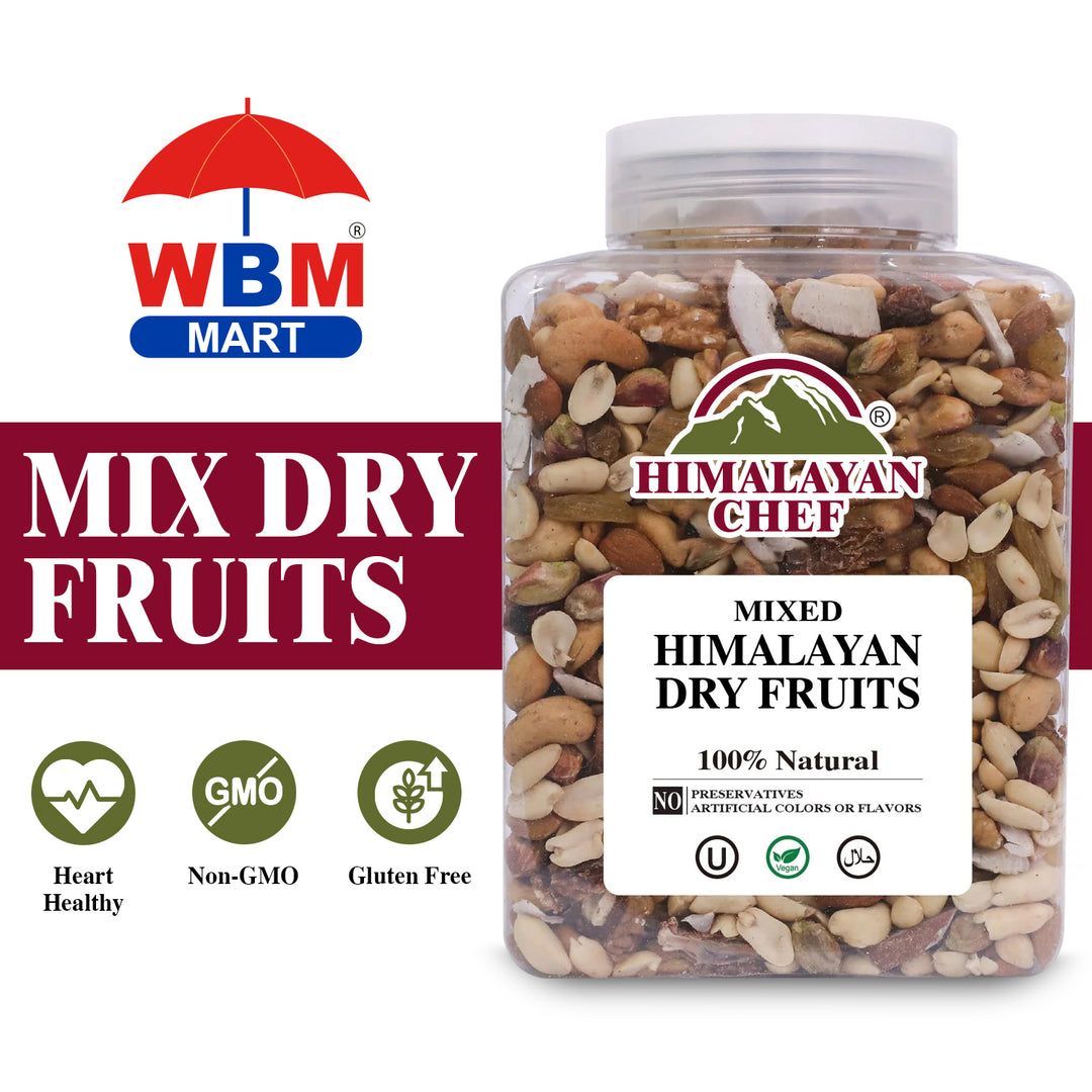 Mix Dry Fruits - 2.9 lbs (1300g) | Himalayan Chef