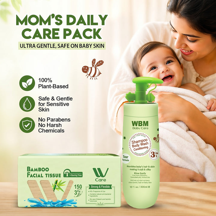 WBM Baby Daily Care Kit – Wash &amp; Tissue