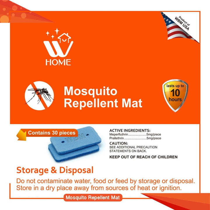 Mosquito Repellent Mat - 30 Pcs | WBM Home