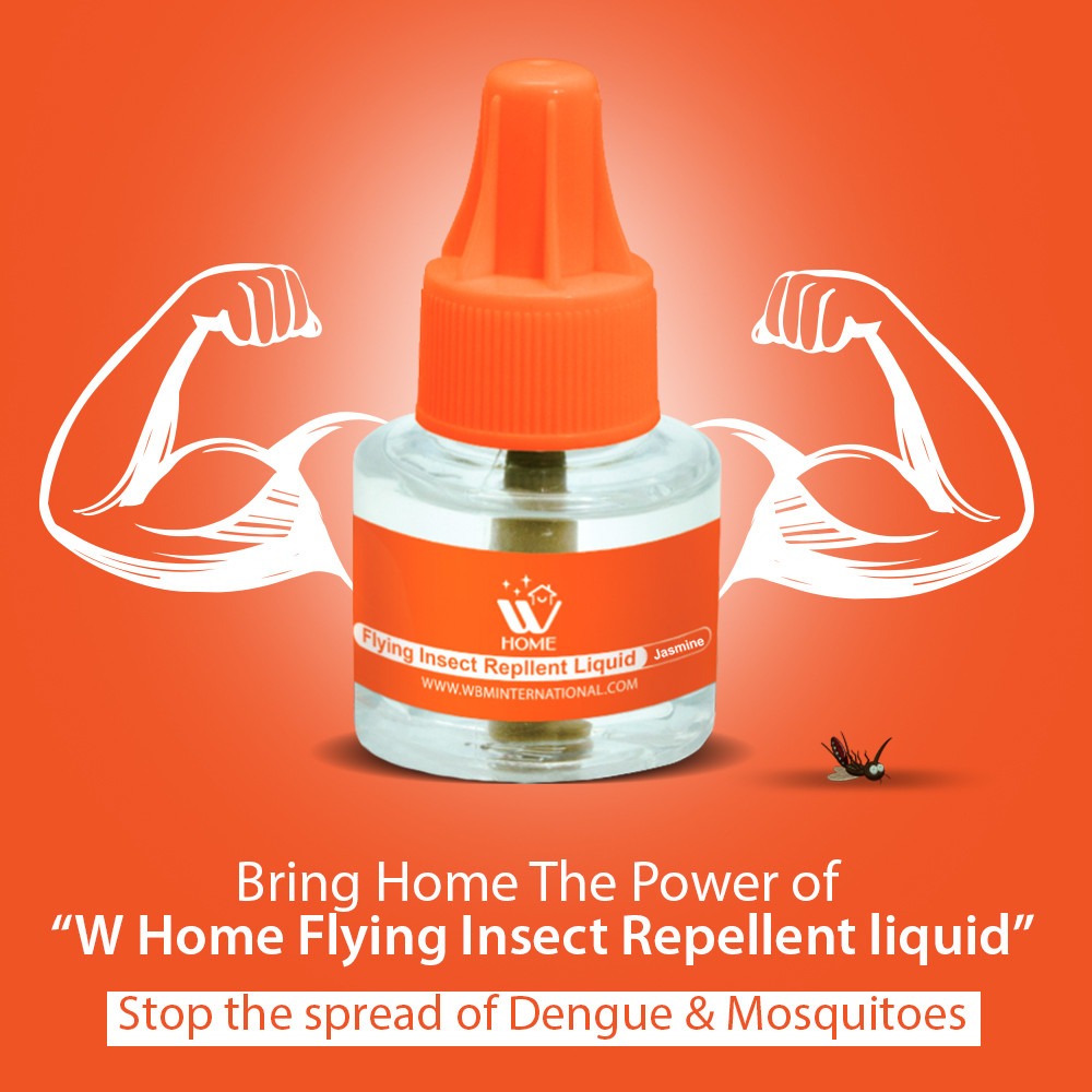 Mosquito &amp; Flying Repellent Liquid - Jasmine 45ml | WBM Home
