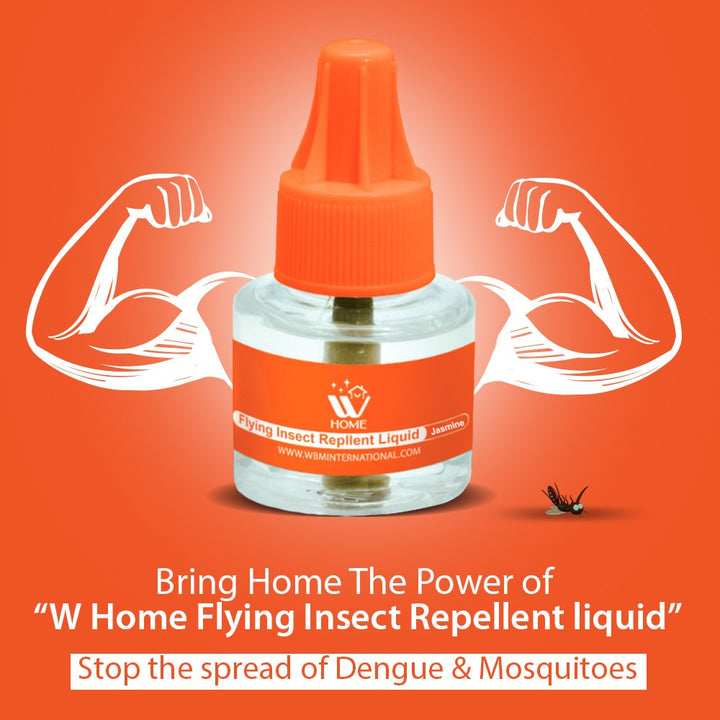 Mosquito &amp; Flying Repellent Liquid - Jasmine 45ml | WBM Home