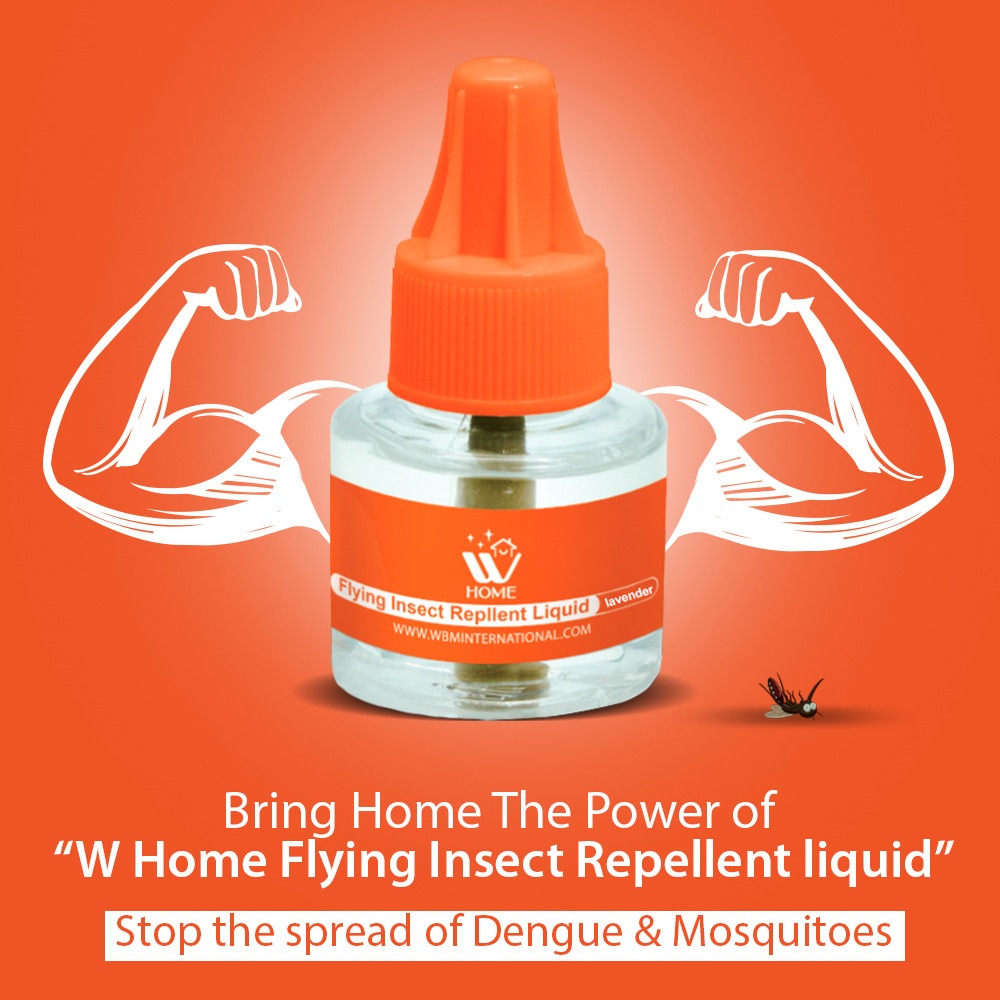 Mosquito &amp; Flying Repellent Liquid - Lavender 45ml | WBM Home