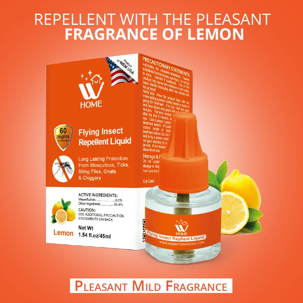 Mosquito &amp; Flying Repellent Liquid - Lemon 45ml | WBM Home
