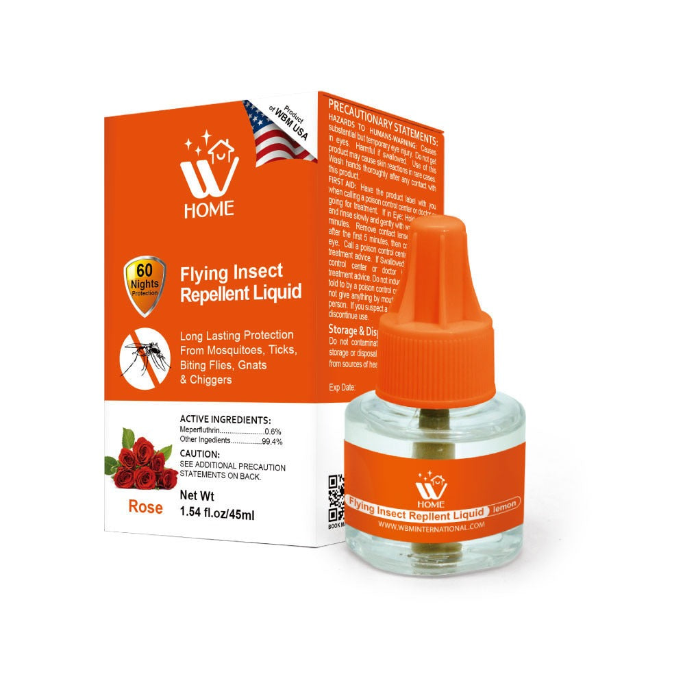 Mosquito &amp; Flying Repellent Liquid - Rose - 45ml | WBM Home