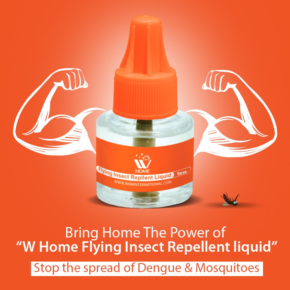 Mosquito &amp; Flying Repellent Liquid - Rose - 45ml | WBM Home