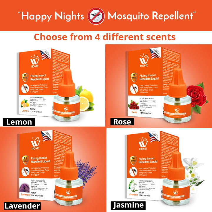 Mosquito &amp; Flying Repellent Liquid - Rose - 45ml | WBM Home