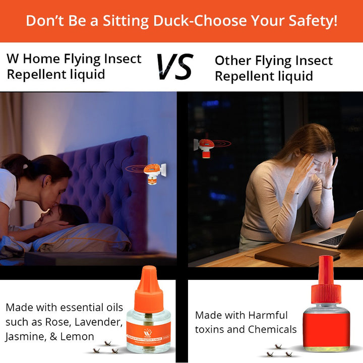 Mosquito &amp; Flying Repellent Liquid - Rose - 45ml | WBM Home
