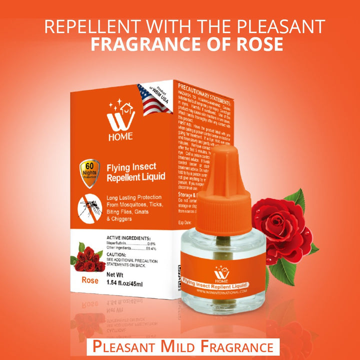 (Pack of 4) Mosquito &amp; Flying Repellent Liquid - 45ml | WBM Home