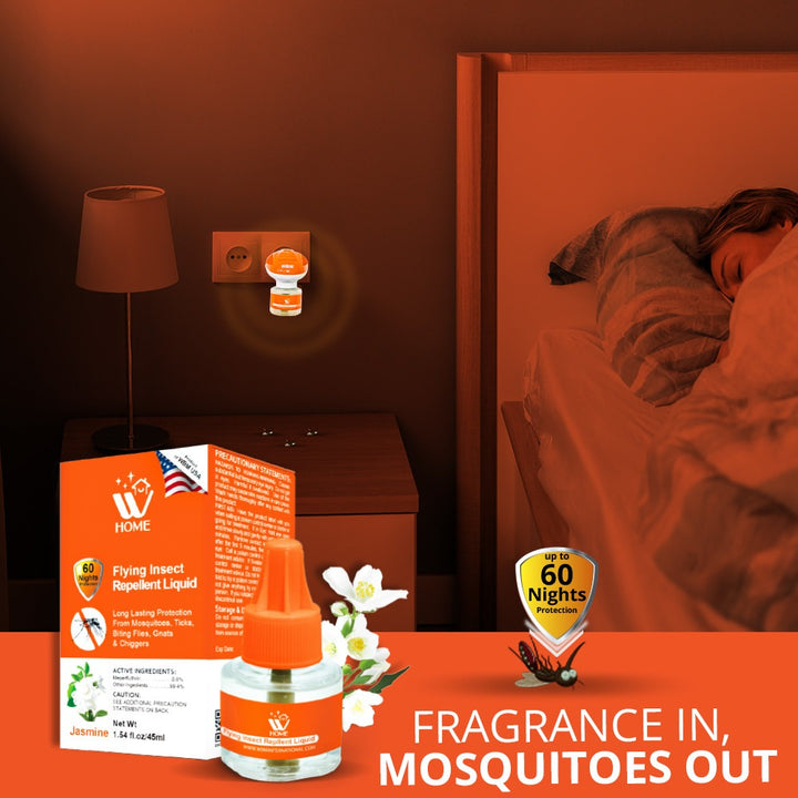 (Pack of 4) Mosquito &amp; Flying Repellent Liquid - 45ml | WBM Home